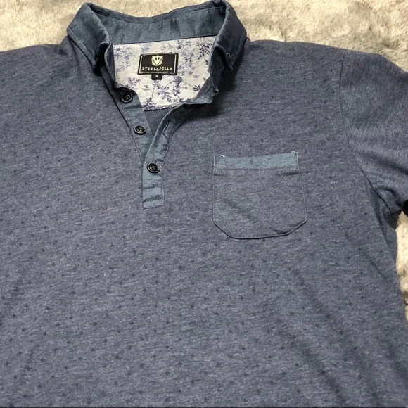 Steel and Jelly Gray Polo Shirt Men’s Small - Picture 6 of 8